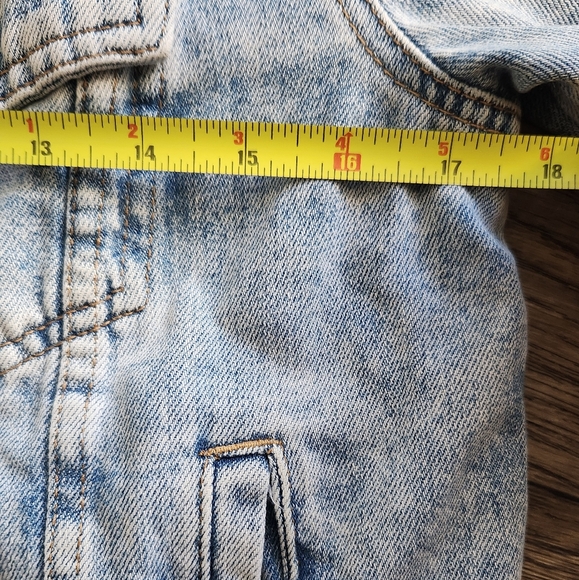 Free People Rumors Light Wash Denim Jacket Size Medium - Picture 5 of 10